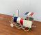 Vintage French Flag Tin Locomotive Figurine, Image 22