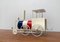 Figura de locomotora de estaño con bandera francesa vintage, Imagen 28