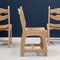 Vintage Oak and Straw Chairs, 1950s, Set of 6 2