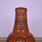 Orange Floor Vase from Bay Keramik, 1960s 6