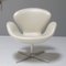 Silla Swan de cuero de Fritz Hansen, Imagen 1