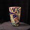 Runde Mehrfarbige Italienische Murano Murrine Vase, 1980er 4