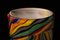 Murano Murrine Round Multicolor Italian Vase, 1980 4