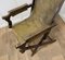 Edwardian Steamer Folding Leather Deck Chair, 1890s 5