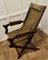 Edwardian Steamer Folding Leather Deck Chair, 1890s 2