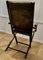 Edwardian Steamer Folding Leather Deck Chair, 1890s, Image 4