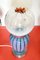 Lámparas de mesa de Murano Swirl era espacial de Mazzega, Italia, años 70. Juego de 2, Imagen 7