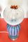 Space Age Murano Swirl Tischlampen von Mazzega, Italien, 1970er, 2er Set 7