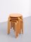 Vintage Frosta Bentwood Stacking Stools by Alvar Aalto for Ikea, 1990s, Set of 4 9