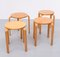 Vintage Frosta Bentwood Stacking Stools by Alvar Aalto for Ikea, 1990s, Set of 4 2
