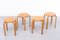 Vintage Frosta Bentwood Stacking Stools by Alvar Aalto for Ikea, 1990s, Set of 4 5