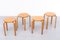 Vintage Frosta Bentwood Stacking Stools by Alvar Aalto for Ikea, 1990s, Set of 4, Image 5