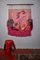Pink Textured Macrame Wall Tapestry, Spain, 1970s, Image 8