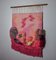 Pink Textured Macrame Wall Tapestry, Spain, 1970s 2