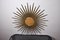 Sun Mirror in Gilded Metal with Gold Leaf, Italy, 1960s, Image 4