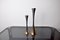 Brutalist Candlesticks attributed to David Marshall, 1980, Spain, Set of 2 3