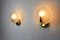 Leaf Sconces in Opaque Murano Glass, Italy, 1980, Set of 2 2