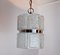 Pendant Light in Frosted Glass attributed to Kaiser Leuchten, Germany, 1960s 3