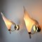 Italian Calla Lily Flower Sconces in Murano Glass, 1970, Set of 2 3