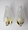 Leaf Sconces attributed to Carl Fagerlund in Murano Glass, Germany, 1970s, Set of 2 3