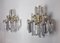 Venini Sconces with 3 Levels in Murano Glass from Venini, Italy, 1970s, Set of 2, Image 6