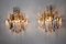 Venini Sconces with 3 Levels in Murano Glass from Venini, Italy, 1970s, Set of 2 5