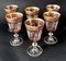 Italian Louis XVI Style Blown Wine Goblets with Gold Rim, 1970, Set of 6 6