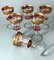 Italian Louis XVI Style Blown Wine Goblets with Gold Rim, 1970, Set of 6, Image 12