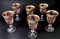 Italian Louis XVI Style Blown Wine Goblets with Gold Rim, 1970, Set of 6 8