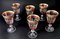 Italian Louis XVI Style Blown Wine Goblets with Gold Rim, 1970, Set of 6, Image 8