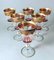 Italian Louis XVI Style Blown Wine Goblets with Gold Rim, 1970, Set of 6 4