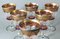Copas de vino sopladas estilo Luis XVI con borde dorado, 1970. Juego de 6, Imagen 13
