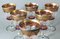 Italian Louis XVI Style Blown Wine Goblets with Gold Rim, 1970, Set of 6 13