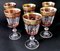 Italian Louis XVI Style Blown Wine Goblets with Gold Rim, 1970, Set of 6, Image 7