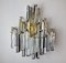 Wall Lamp with 3 Levels in Murano Glass from Venini, Italy, 1970s 4