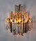 Wall Lamp with 3 Levels in Murano Glass from Venini, Italy, 1970s 6