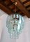 Lámpara de araña Zero Quattro de tres niveles de cristal de Murano, Italia, años 70, Imagen 1