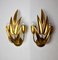 Leaves Sconces attributed to Ferro Arte, Spain, 1970s, Set of 2 1