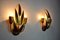 Leaves Sconces attributed to Ferro Arte, Spain, 1970s, Set of 2 7