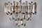 Two-Tone Chandelier with 3 Levels in Murano Glass from Venini, Italy, 1970s 3