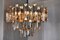 Two-Tone Chandelier with 3 Levels in Murano Glass from Venini, Italy, 1970s 8