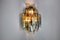 Venini Wandlampe aus abgeschrägtem Kaskadenglas, Italien, 1970er 6