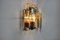 Lámpara de pared Venini de vidrio biselado en cascada, Italia, años 70, Imagen 2