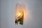 Friendly Leaf Wall Light in Glass of Murano, Italy, 1970s 2