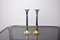 Brutalist Candlesticks attributed to David Marshall, Spain, 1980s, Set of 2 1