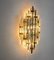 Wall Lamp in Murano Triedri Glass from Venini, Italy, 1970s 4