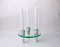 Glass Circle Candlesticks with 3 Flames, Denmark, 1970s 2