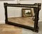 Large 19th Century French Black and Detailed Gold Overmantel Mirror 1