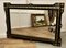 Large 19th Century French Black and Detailed Gold Overmantel Mirror, Image 3