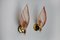 Pink Leaf Sconces from Mazzega Murano, Italy, 1970s Set of 2, Image 3